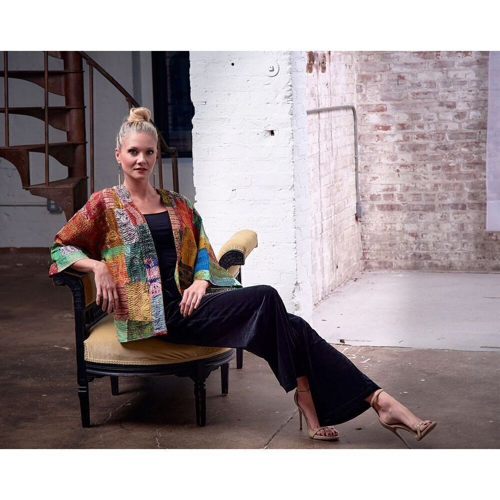Aratta Multicolor Patchwork Kimono Jacket - Picture 12 of 12